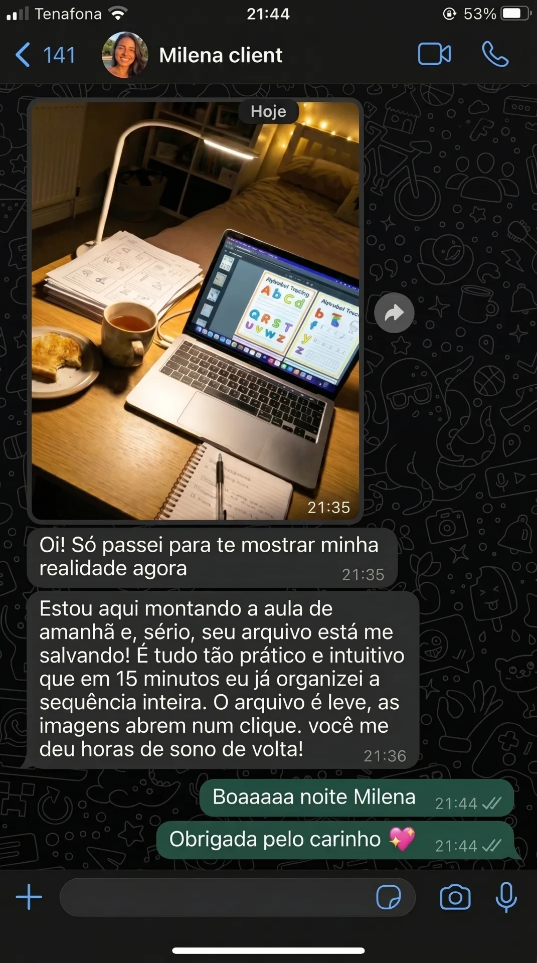 Depoimento WhatsApp 3
