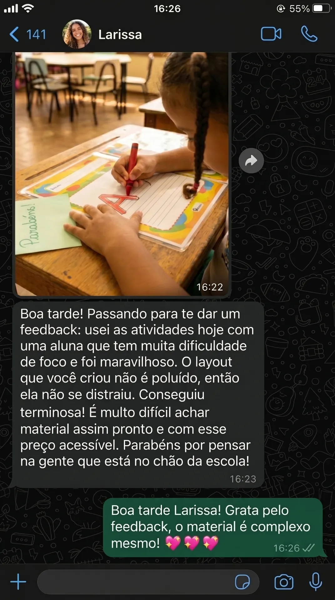 Depoimento WhatsApp 4